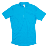 BTWIN Cycling Mens Jersey Blue 1/4 Zip M
