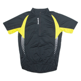 STOKE Cycling Mens Jersey Black 1/4 Zip L