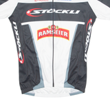 STOCKLI Cycling Mens Jersey White 1/4 Zip S