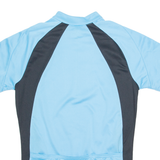 CRANE Cycling Mens Jersey Blue 1/4 Zip S
