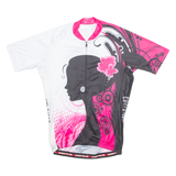 EVERVOLV Cycling Mens Jersey White 1/4 Zip M