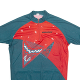 GRANIT Cycling Mens Jersey Green 90s 1/4 Zip L