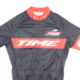 TIME Cycling Mens Jersey Black 1/4 Zip M