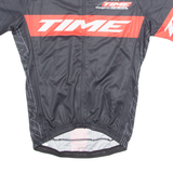 TIME Cycling Mens Jersey Black 1/4 Zip M