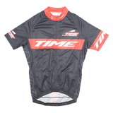 TIME Cycling Mens Jersey Black 1/4 Zip M