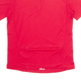 B'TWIN Cycling Mens Jersey Red 1/4 Zip L