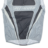 SPECIALIZED Cycling Mens Jersey Grey Sleeveless 1/4 Zip 3XL