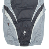 SPECIALIZED Cycling Mens Jersey Grey Sleeveless 1/4 Zip 3XL