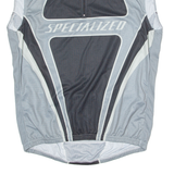 SPECIALIZED Cycling Mens Jersey Grey Sleeveless 1/4 Zip 3XL