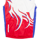 IBEROSTAR Cycling Mens Jersey White Sleeveless 1/4 Zip XS