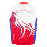 IBEROSTAR Cycling Mens Jersey White Sleeveless 1/4 Zip XS