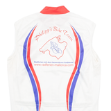 IBEROSTAR Cycling Mens Jersey White Sleeveless 1/4 Zip XS