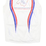 IBEROSTAR Cycling Mens Jersey White Sleeveless 1/4 Zip XS