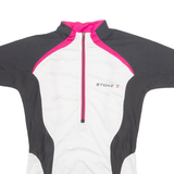 STOKE Cycling Womens Jersey White 1/2 Zip S