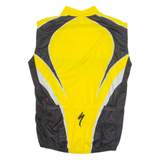 SPECIALIZED Cycling Mens Jersey Yellow Sleeveless 1/4 Zip 2XL