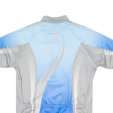 TCS Cycling Mens Jersey Blue 1/2 Zip 2XL