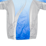 TCS Cycling Mens Jersey Blue 1/2 Zip 2XL
