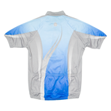 TCS Cycling Mens Jersey Blue 1/2 Zip 2XL