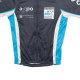 JAKROO Cycling Mens Jersey Black 1/4 Zip S