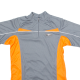 ALIVE Cycling Mens Jersey Grey 1/4 Zip S