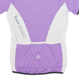 LOFFLER Cycling Womens Jersey Purple 1/4 Zip S