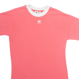 ADIDAS Oversized Womens T-Shirt Pink UK 12