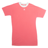 ADIDAS Oversized Womens T-Shirt Pink UK 12