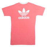 ADIDAS Oversized Womens T-Shirt Pink UK 12