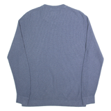 TOM TAILOR Mens Jumper Blue Waffle Knit XL