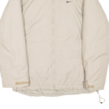 NIKE Mens Puffer Jacket Beige S