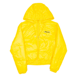ELLESSE Womens Puffer Jacket Yellow Hooded UK 6