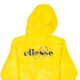ELLESSE Womens Puffer Jacket Yellow Hooded UK 6