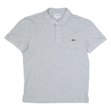 LACOSTE Mens Polo Shirt Grey S
