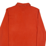 LEE Mens Polo Shirt Orange Long Sleeve L