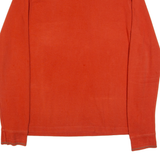LEE Mens Polo Shirt Orange Long Sleeve L
