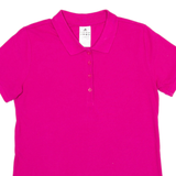 ADIDAS Womens Polo Shirt Pink L