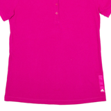 ADIDAS Womens Polo Shirt Pink L