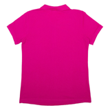 ADIDAS Womens Polo Shirt Pink L