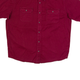 WRANGLER Mens Plain Shirt Maroon L