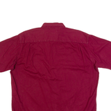 WRANGLER Mens Plain Shirt Maroon L