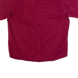 WRANGLER Mens Plain Shirt Maroon L