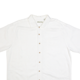 BATIK BAY Mens Plain Shirt White XL