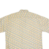 PIERRE CARDIN Mens Shirt Cream 90s Check L
