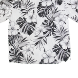 PACIFIC LEGEND Mens Hawaiian Shirt White 90s Floral XL