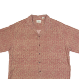 LL BEAN Mens Shirt Red 90s Crazy Pattern L