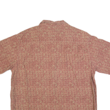 LL BEAN Mens Shirt Red 90s Crazy Pattern L