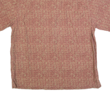 LL BEAN Mens Shirt Red 90s Crazy Pattern L