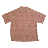 LL BEAN Mens Shirt Red 90s Crazy Pattern L