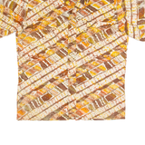 Mens Shirt Orange 90s Striped M