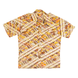 Mens Shirt Orange 90s Striped M